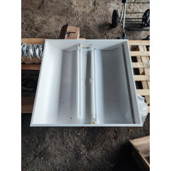Bloc lumière néon pour faux plafond dimensions 60 par 60 deux grilles