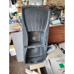 Évier résine noir 117  de long sur 50 cm  largeur