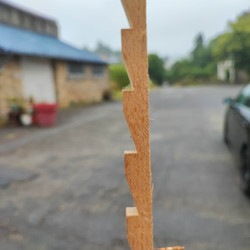 crémaillère en bois 2 mètres lot de 4